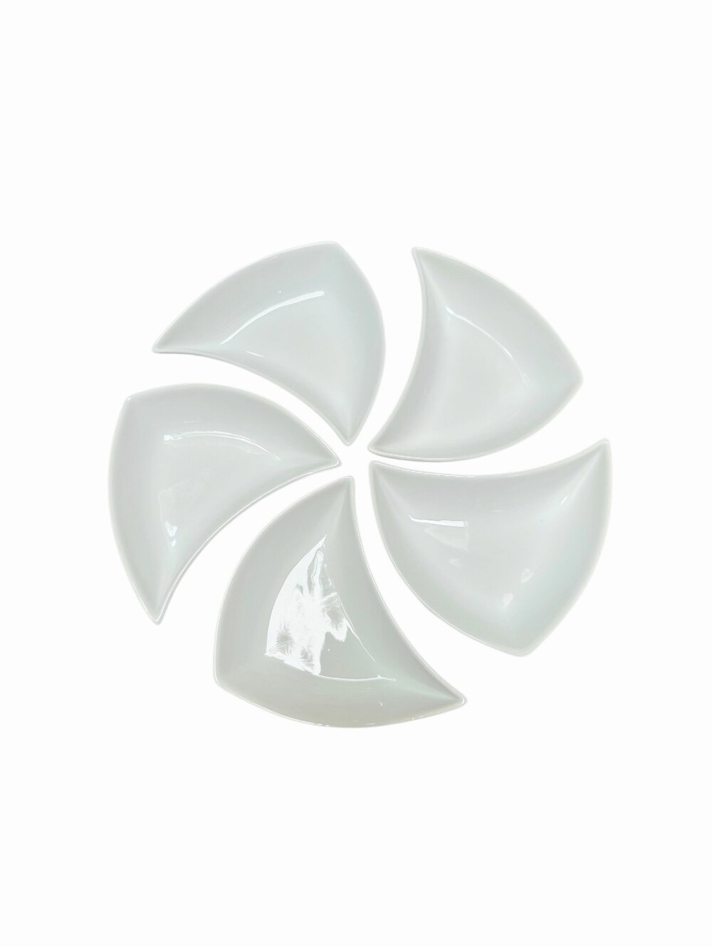 Lot of 5 B.Smith With Style Hors D'Oeuvre Serve Snack Bowl White NWOB